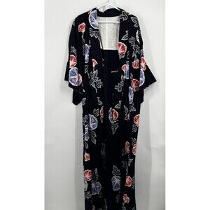 Japanese Yukata Kimono Robe Sash Belt Red Blue Yellow Sand Dollars RARE VTG